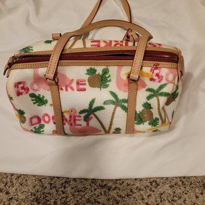 Rare* Dooney & Bourke Flamingo Barrel Purse
